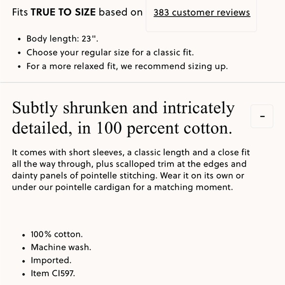 🥡 J. Crew Pointelle Tshirt - Picture 4 of 10